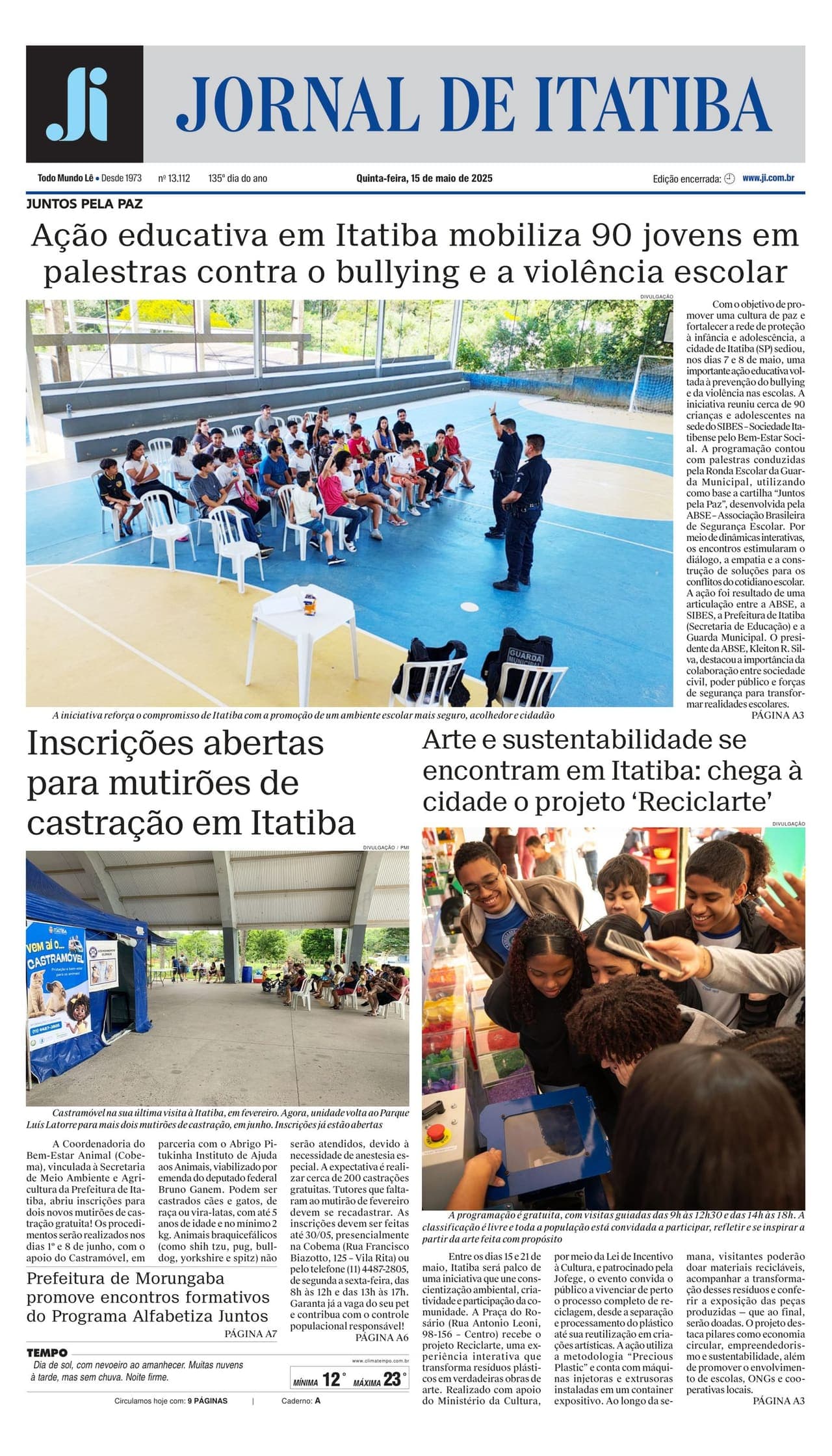 Capa — Jornal de Itatiba